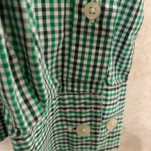 U.S. Polo Assn Men's Green Blue Plaid Button Down Size Large - Picture 5 of 14